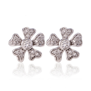 26733 Xuping Synthetic CZJewelry Boucles d&#39;oreilles en forme de fleur en forme de fleur